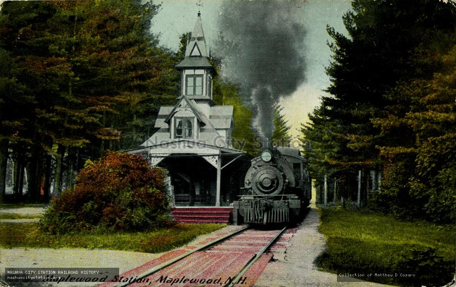 Postcard: Maplewood Station, Maplewood, N.H.